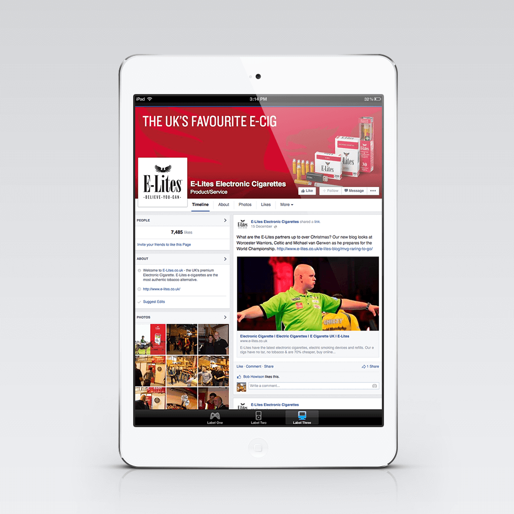E-Lites Facebook marketing