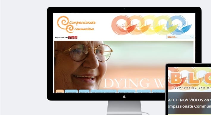 Compassionate communities bespoke joomla design