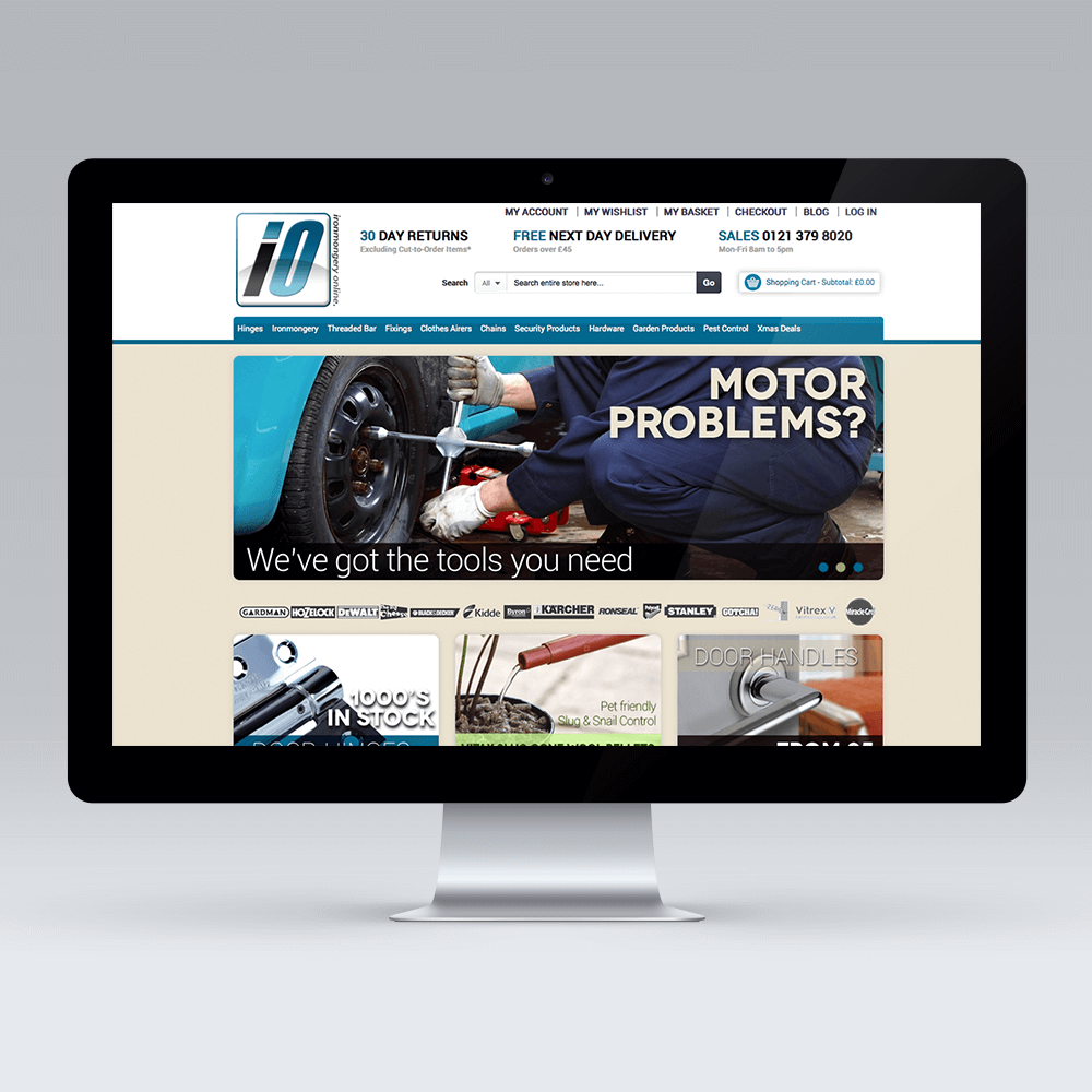 Ironmongery Online Responsive Magento Development