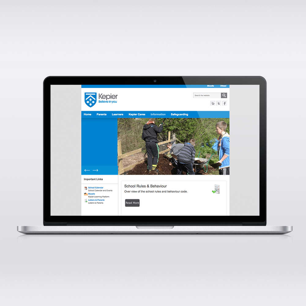 Kepier Sports College Joomla Template Design