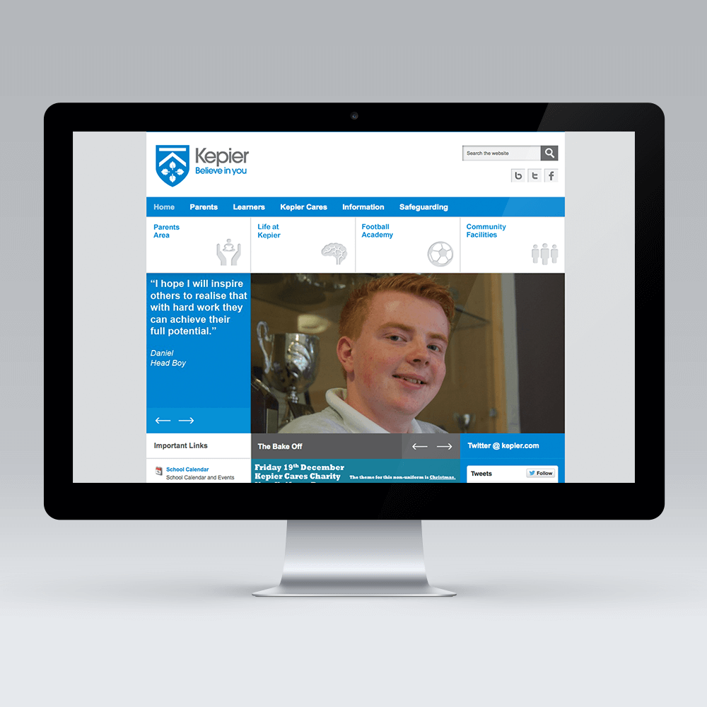 Kepier Sports College Joomla Template Development