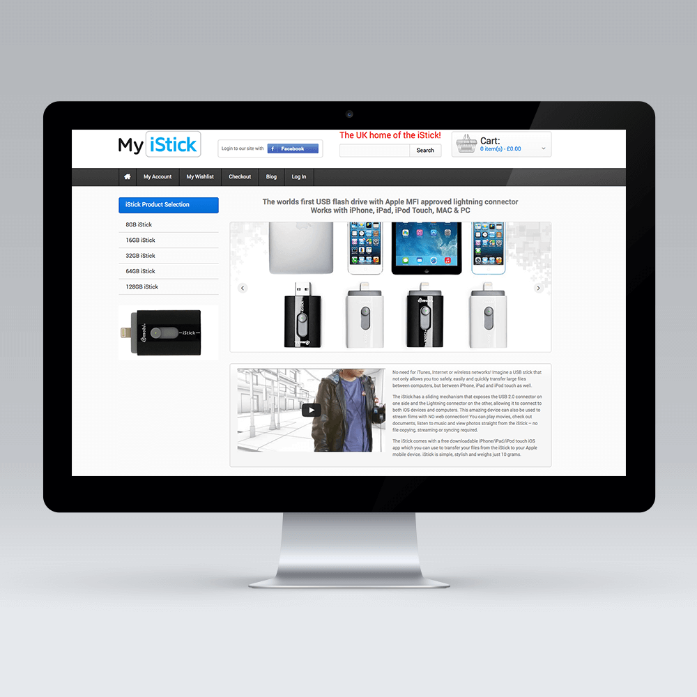 MyiStick web design
