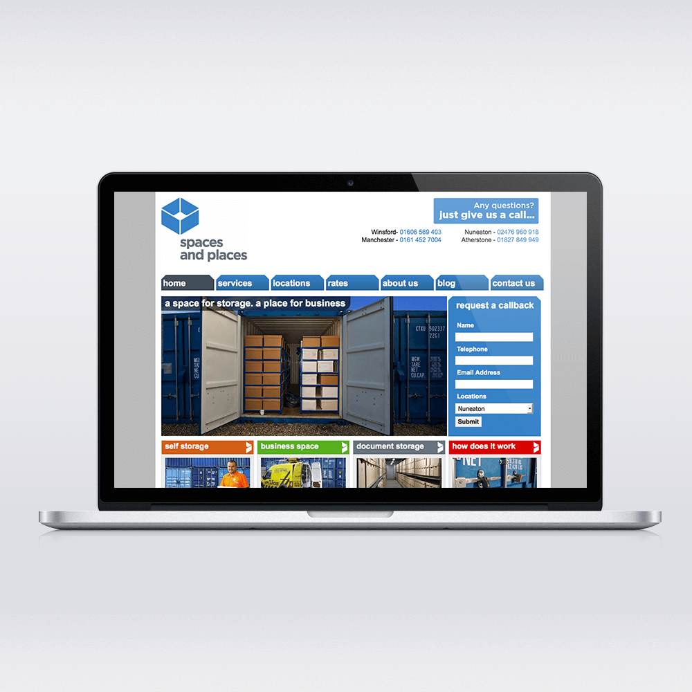 Spaces and Places Web Design
