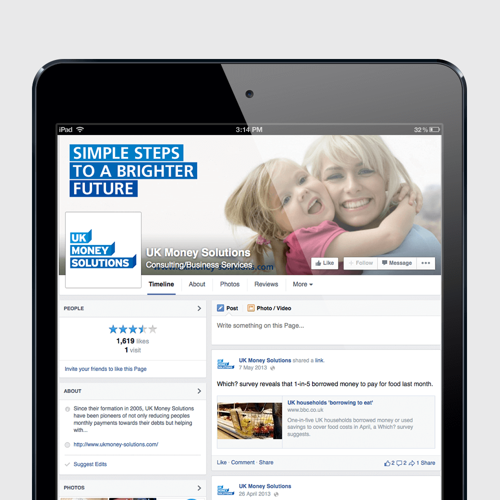 UK Money Solutions Social Media