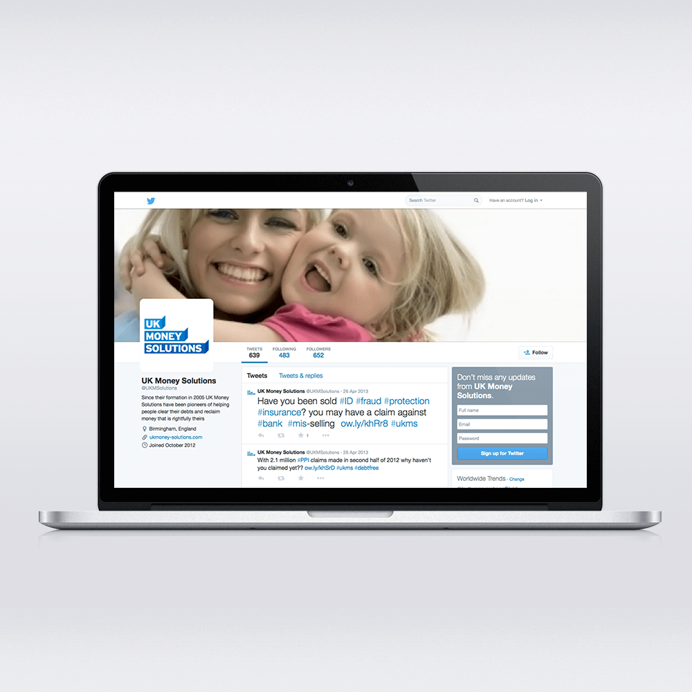 UK Money Solutions Twitter marketing