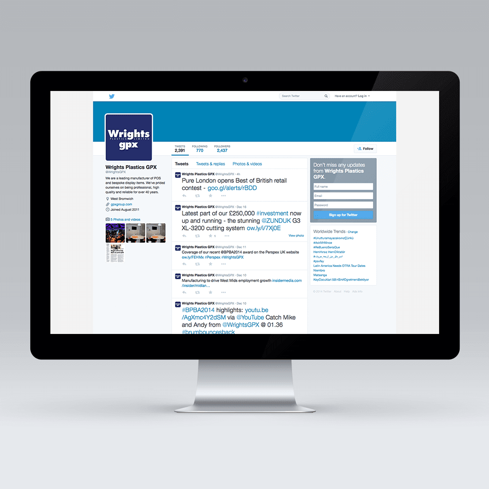 Wrights Plastics Web Design
