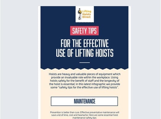 Lifting Hoists Direct Portfolio 1