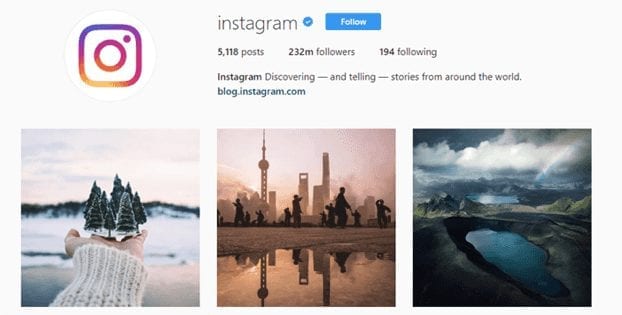 Instagram’s official Instagram page - can you create one for your business?