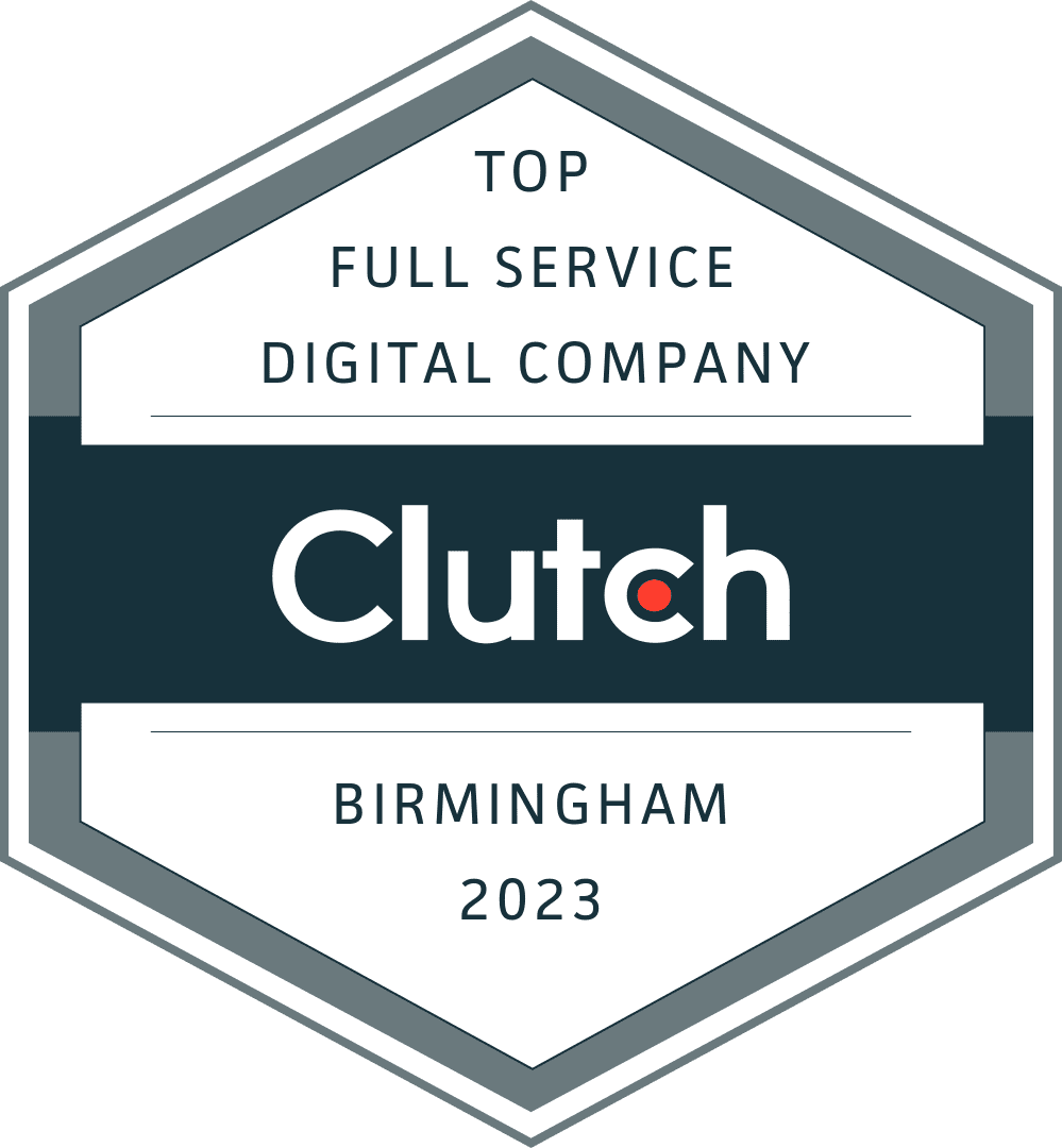 Top Full Service Digital Agency in Birmingham - Clutch Leadership Badge